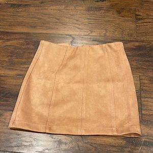 Tan Suede Skirt